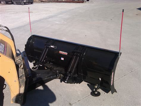 mini skid steer v plow|loader mounted snow plow.